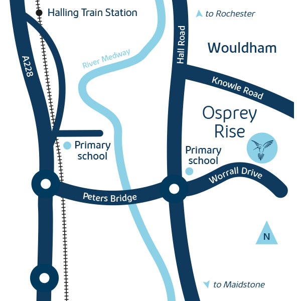 Development map for osprey rise at peters village